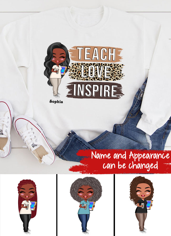 Inspirational Teacher Shirts, Teach Love Inspire Shirt, Back To School Shirt, First Grade Teacher Shirts, Teacher Appreciation Shirt