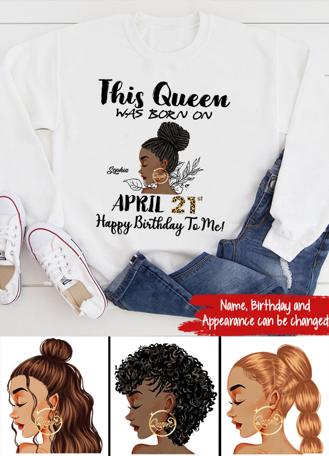 April Birthday Shirt, Custom Birthday Shirt, Queens Born In April, April Birthday Gifts, April shirts for Woman