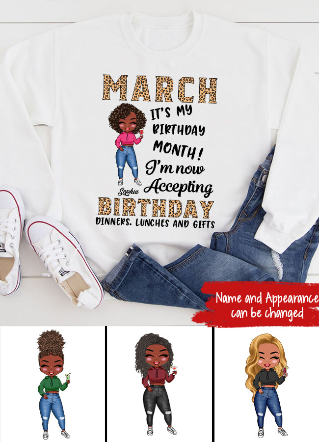 March Birthday Shirt, Custom Birthday Shirt, Queens Born In March, March Birthday Gifts, March shirts for Woman