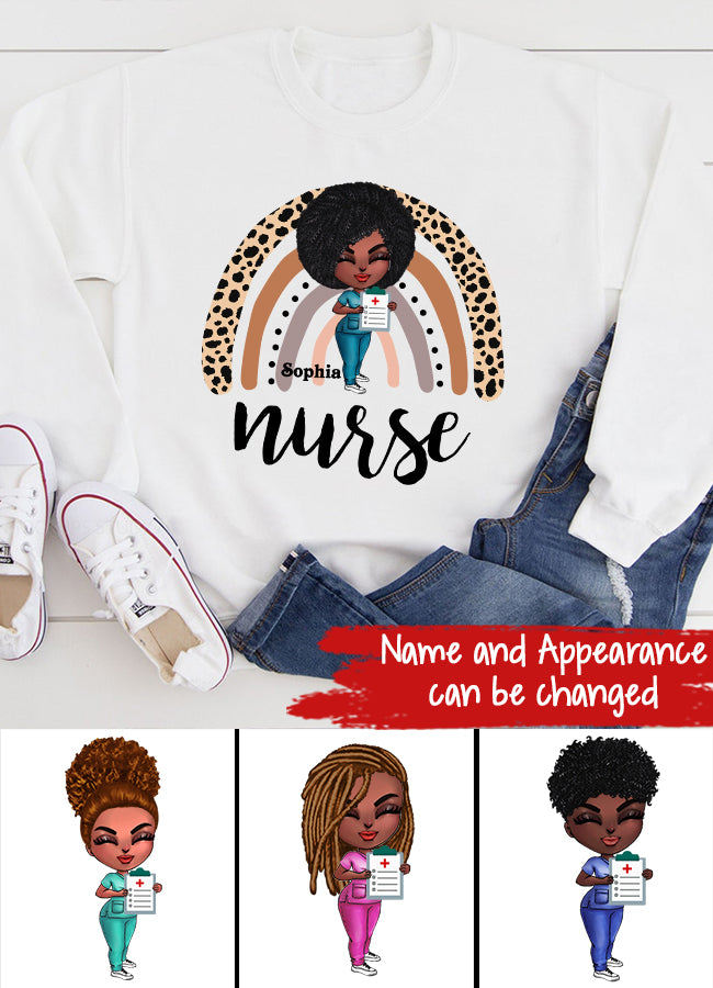 Rainbow Nurse Shirt, Leopard Print Nurse Life,Registered Nurse Shirt, RN Shirts, Nurse Week Shirt, CNA Shirt, Nursing, Nursing School Tee