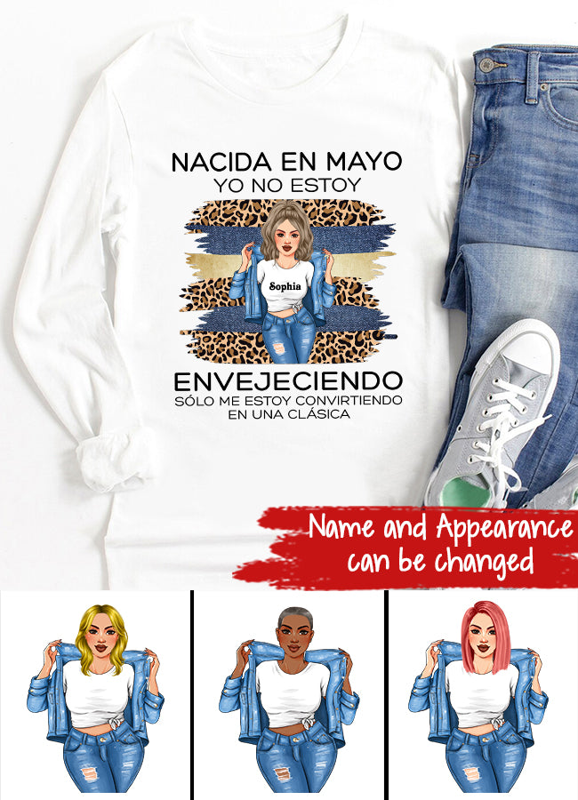 Camisa De Cumpleaños De Mayo, Camisa De Cumpleaños Personalizada, Reinas Nacidas En Mayo, Regalos De Cumpleaños De Mayo, Camisas De Mayo Para Mujeres