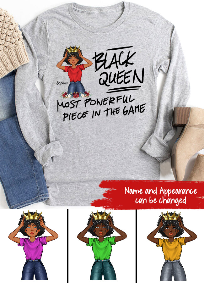 Black Queen Nutrition Facts - Personalized T Shirt- Birthday Gift For Sista, Black Woman