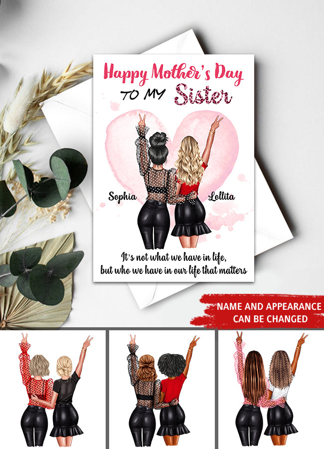 Custom Mothers Day Card, Mothers Day Card For Sister, Mothers Day Greetings, Happy Mothers Day Card, Mom's Card, Mother Day Gift