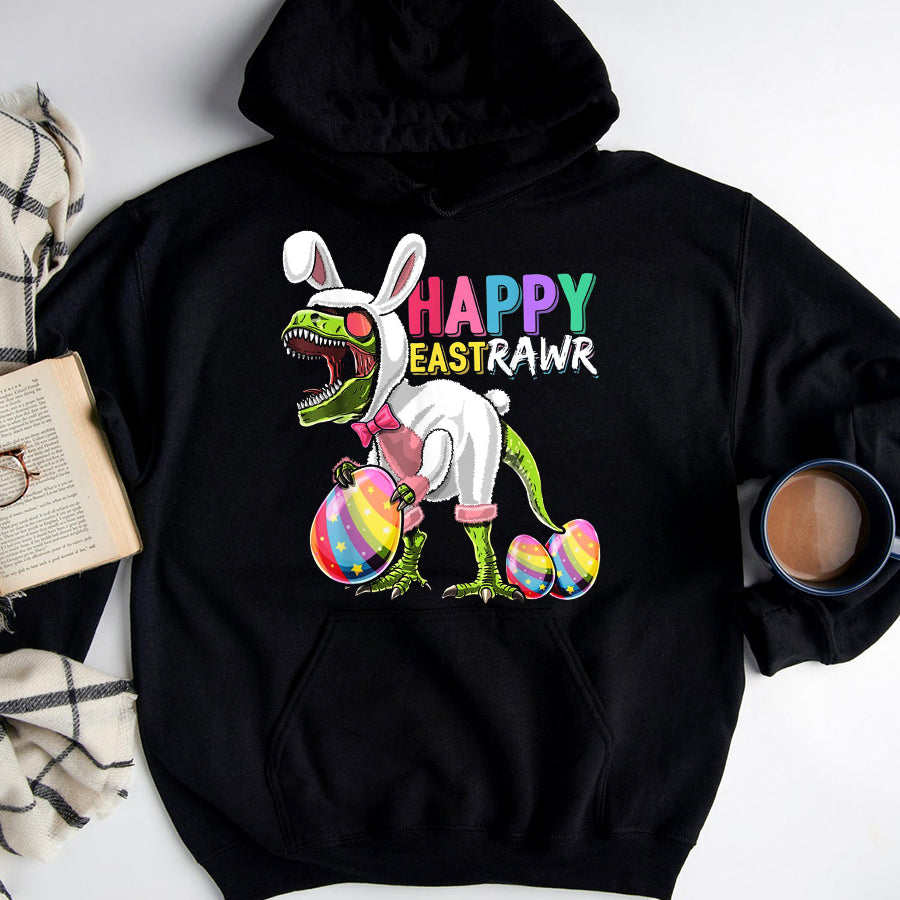 Easter Shirt Happy Eastrawr T-Shirt Funny Easter Gift For Kids