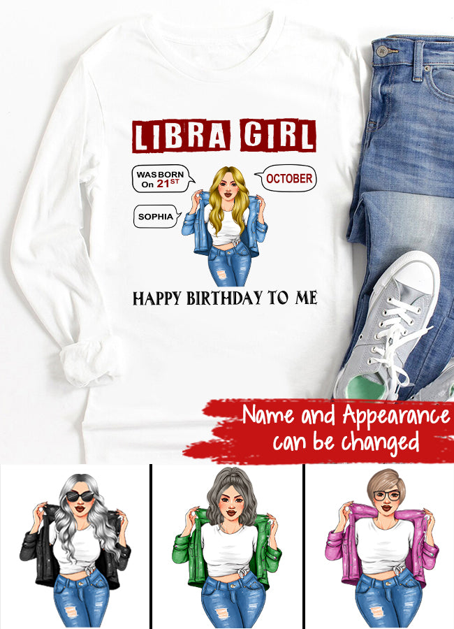 Custom Birthday Shirt, Libra Zodiac t shirt, Libra Birthday shirt, Libra t shirts for ladies, Libra queen t shirt, Libra Queen Birthday Shirt