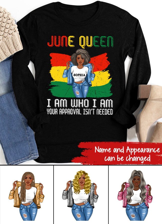 June Birthday Shirt, Custom Birthday Shirt, Queens Born In June, June Birthday Shirts For Woman, June Birthday Gifts