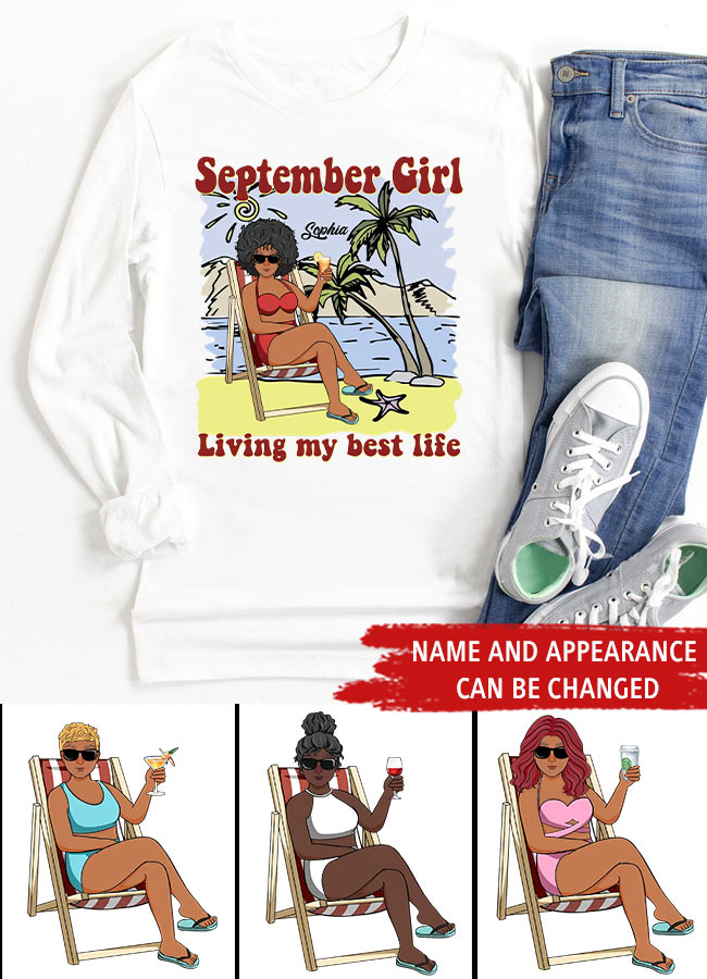 September Birthday Shirt, Custom Birthday Shirt, Queens are Born In September, September Birthday Shirts For Woman, September Birthday Gifts